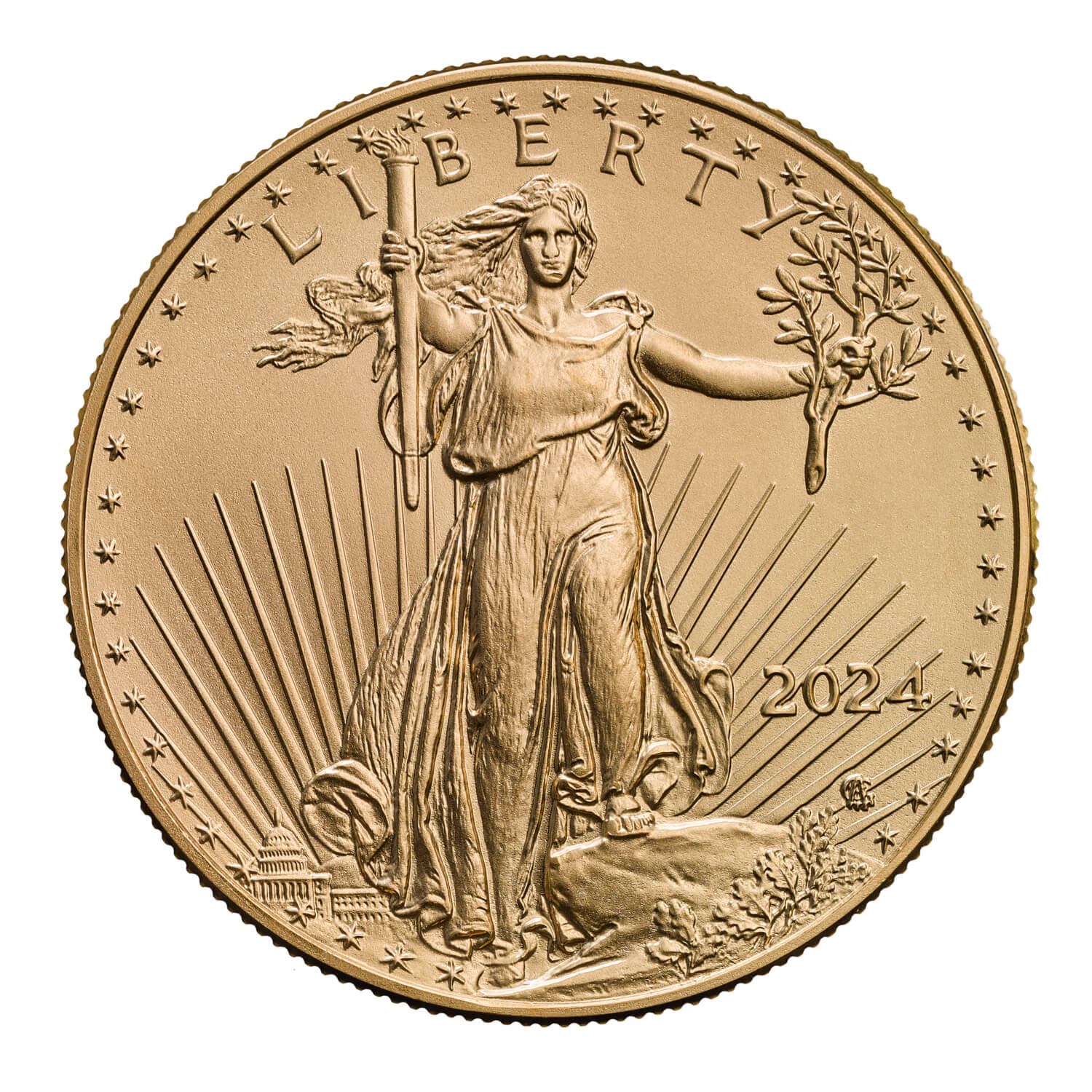 American Eagle 1oz 2024 Gold Bullion Coin | The Royal Mint