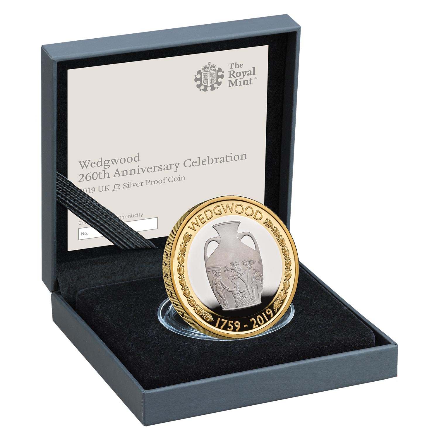 Wedgwood 2019 UK £2 Silver Proof Coin