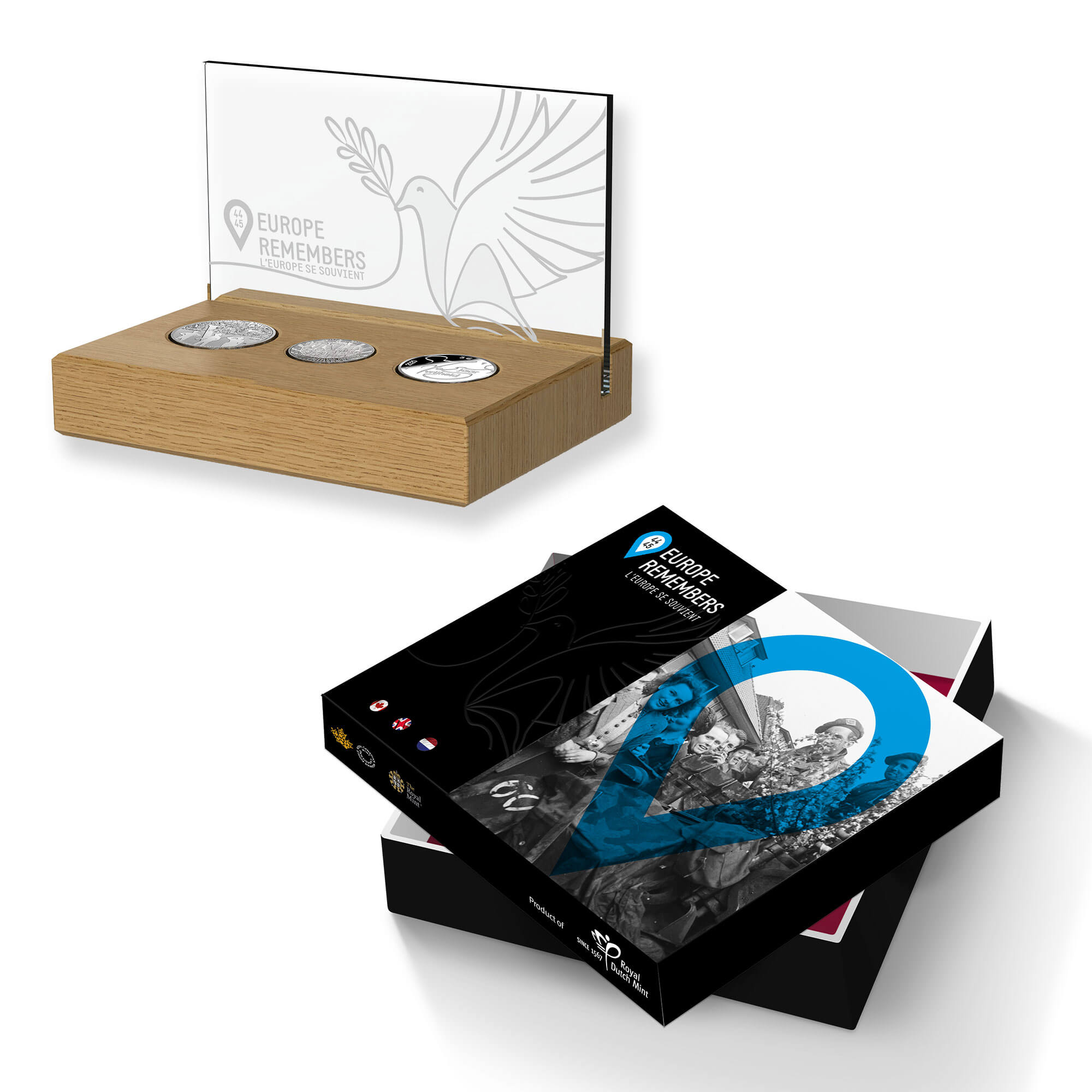 Royal Dutch Mint Europe Remembers 2020 Half-Ounce Silver Proof Three-Coin Set