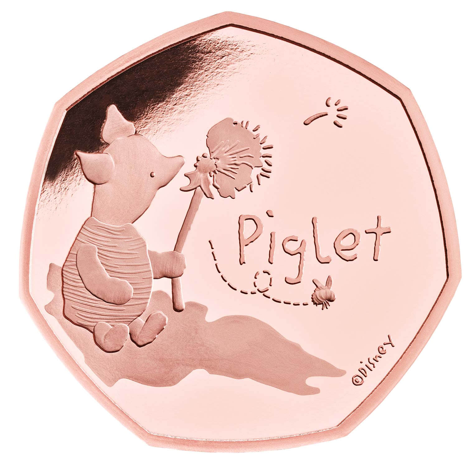 Piglet 2020 UK 50p Gold Proof Coin The Royal Mint