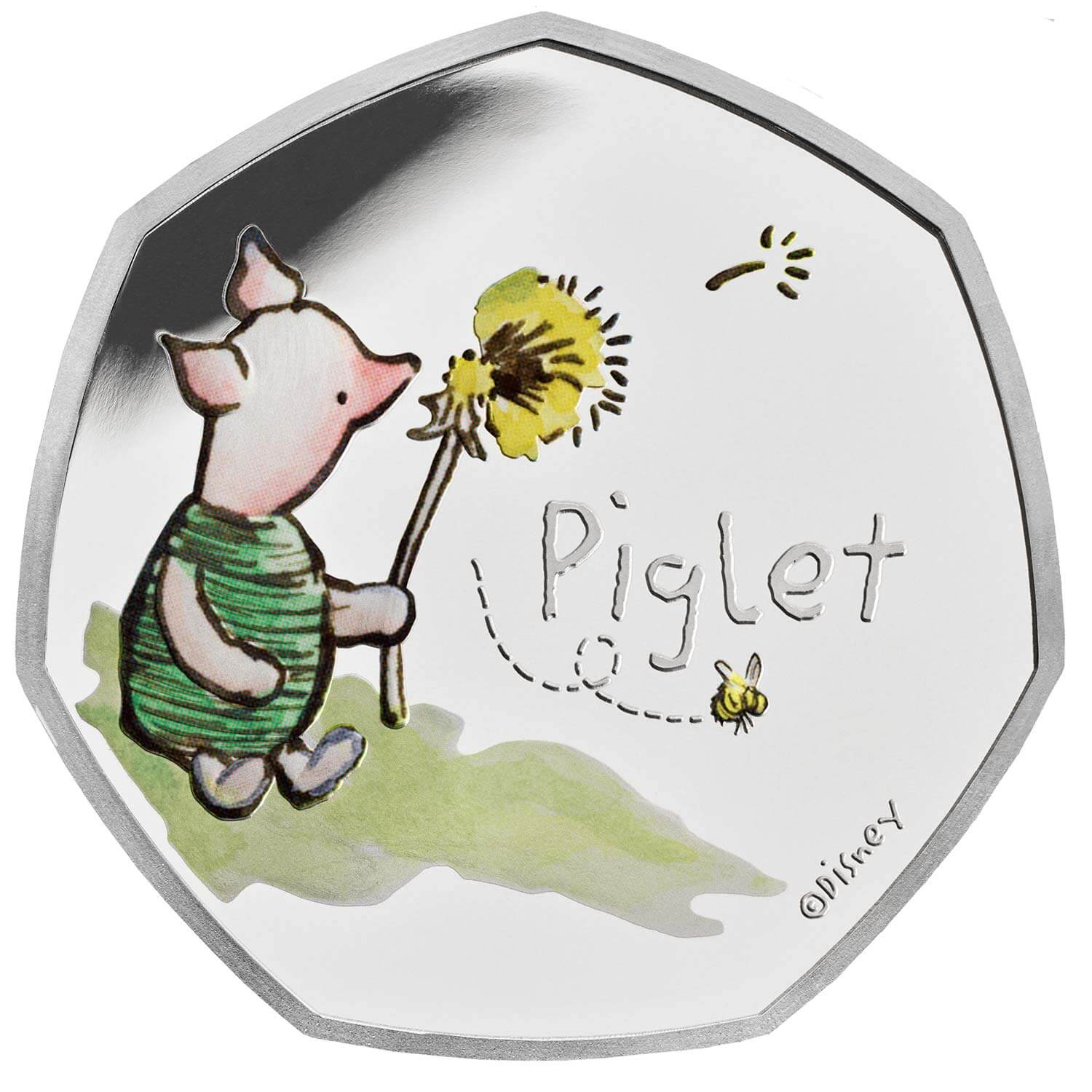 Piglet 2020 UK 50p Silver Proof Coin The Royal Mint