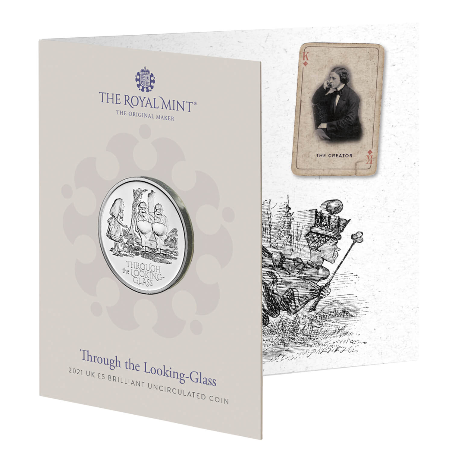 Through the Looking-Glass 2021 £5 BU | The Royal Mint