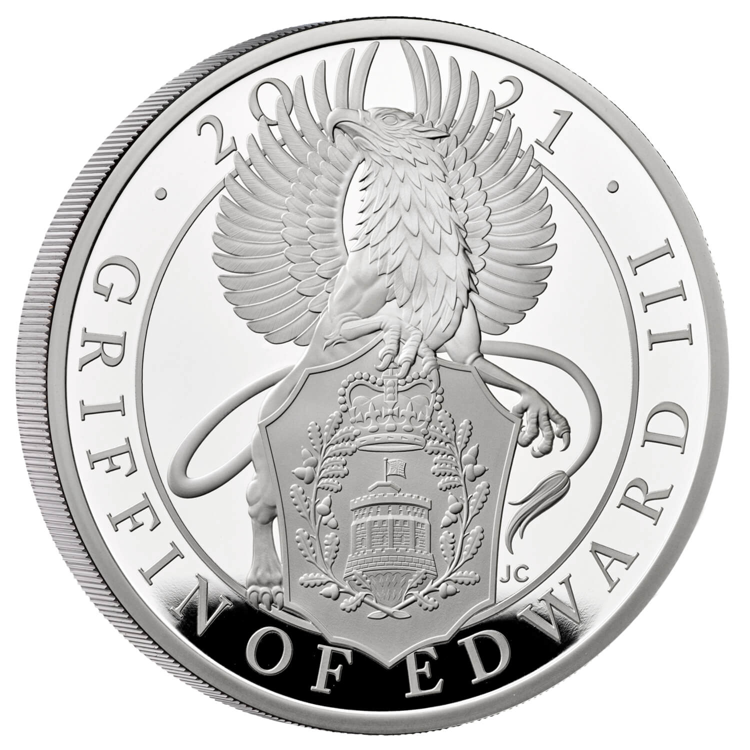 Griffin of Edward III 2021 UK 5oz Silver Proof Coin The Royal Mint