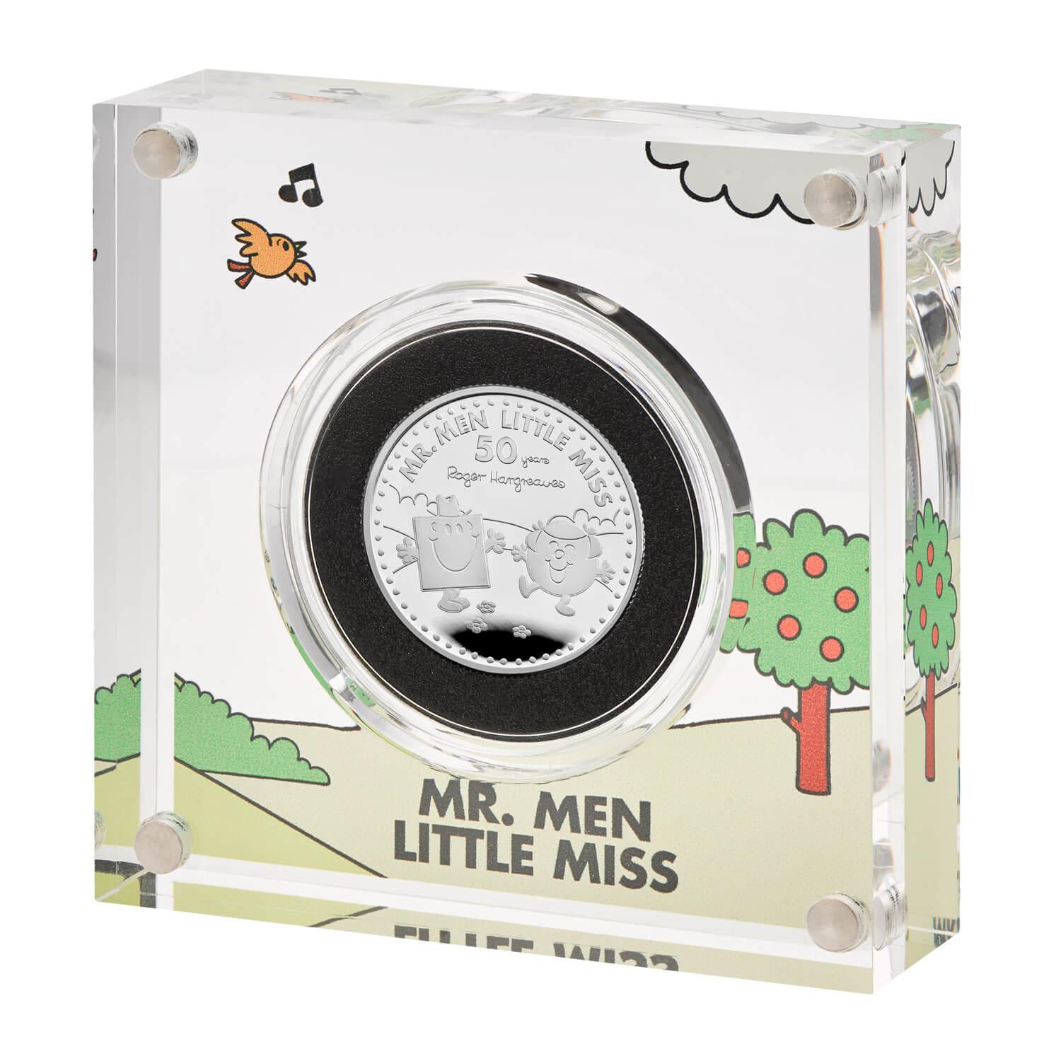 Mr. Strong and Little Miss Giggles â€“ The 50th Anniversary of Mr. Men Little Miss 2021 UK Half-Ounce Silver Proof Coin