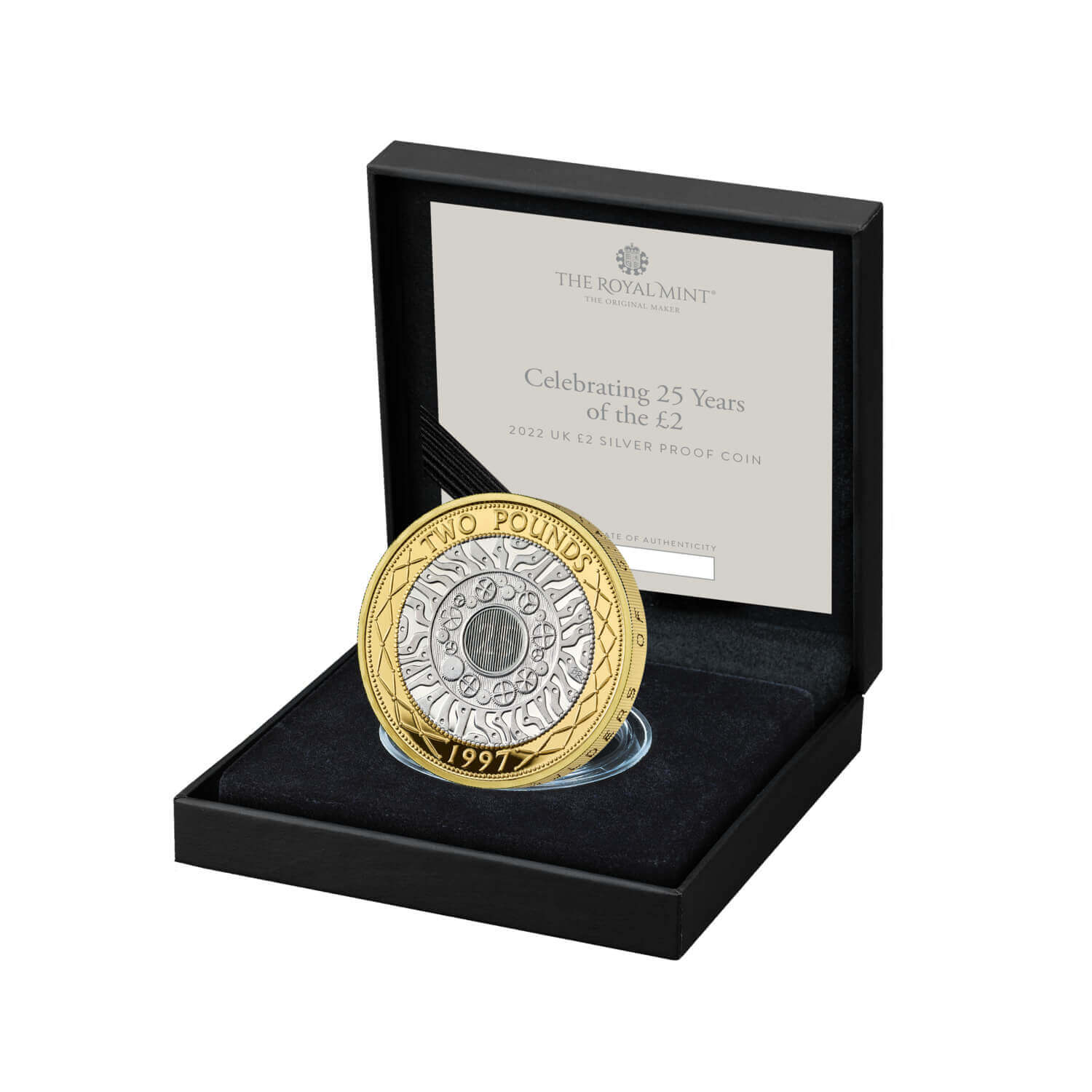 Celebrating 25 Years of the £2 2022 UK £2 Silver Proof Coin