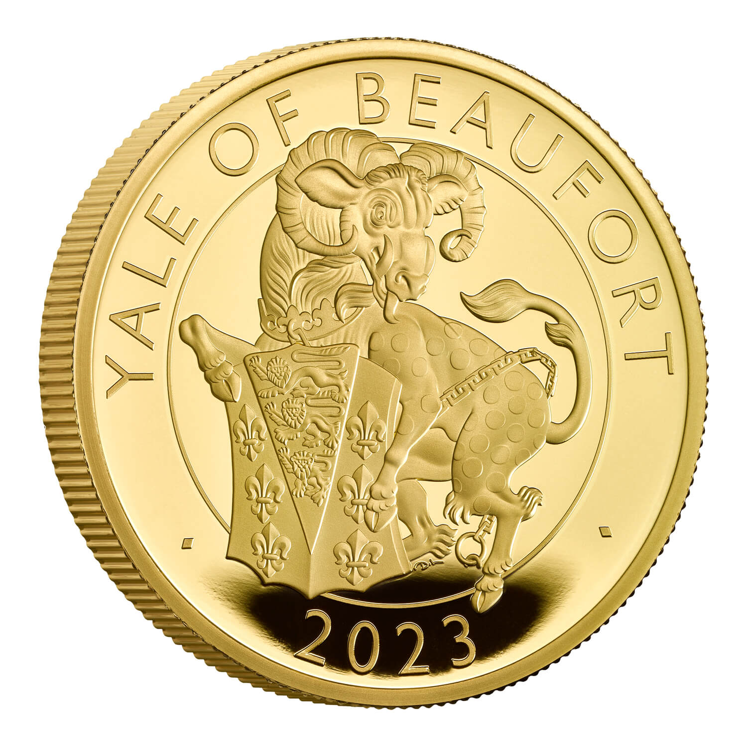 Royal Tudor Beasts Yale of Beaufort 2023 UK 1oz Gold Proof Coin