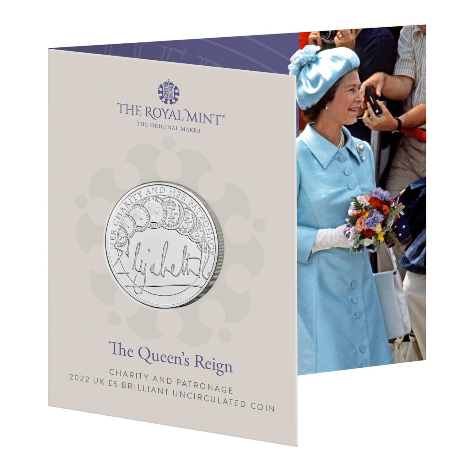 Queen's Reign Honours Investitures 2022 £5 Brilliant Uncirculated Coin