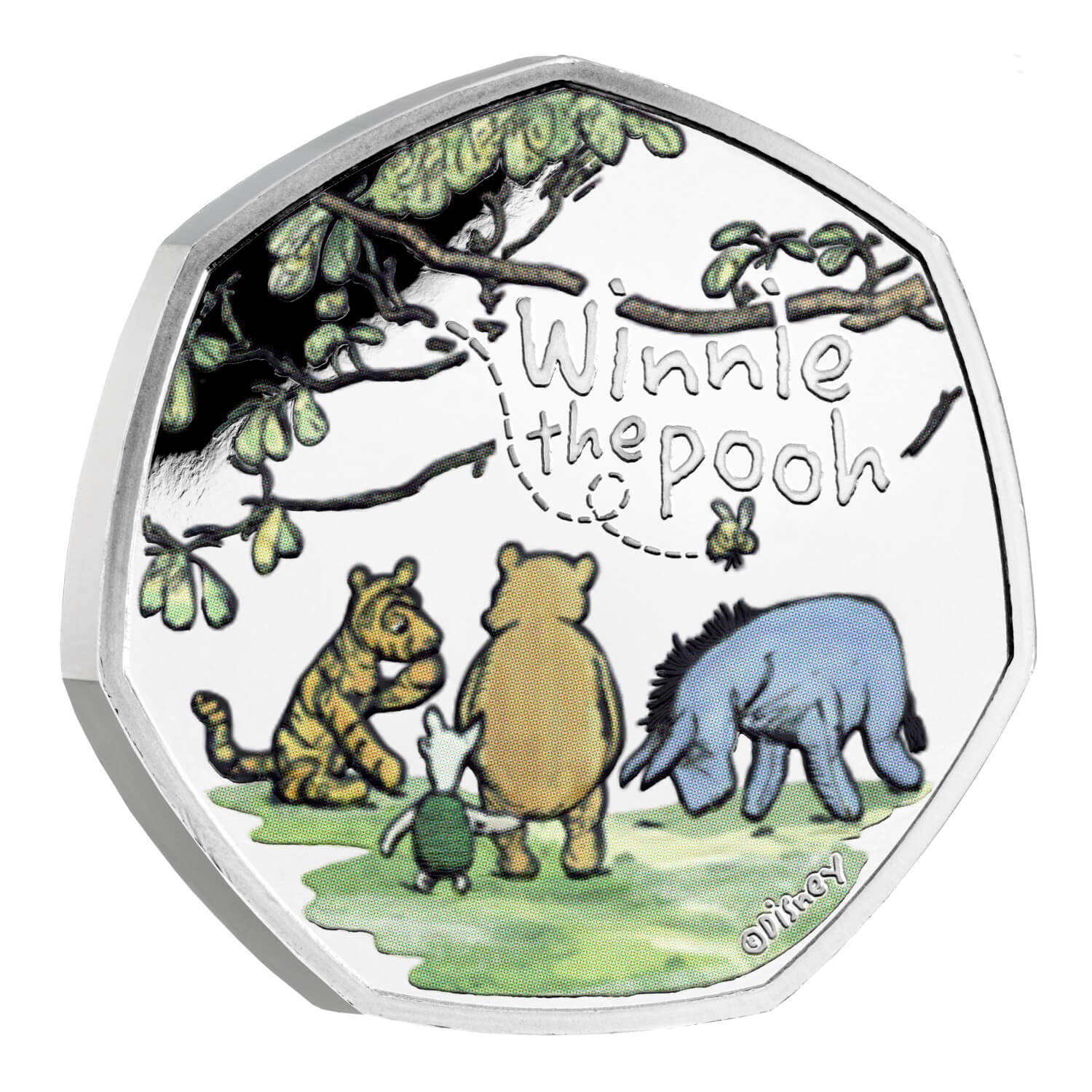 Winnie the Pooh Friends 2022 UK 50p Silver Proof Coin