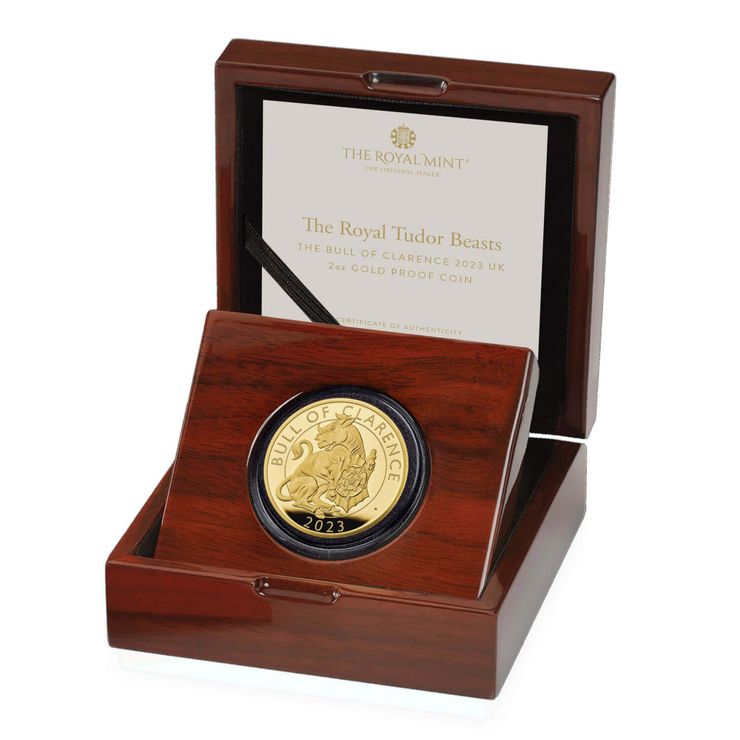 Royal Tudor Beasts Bull of Clarence 2023 2oz Gold Proof Coin