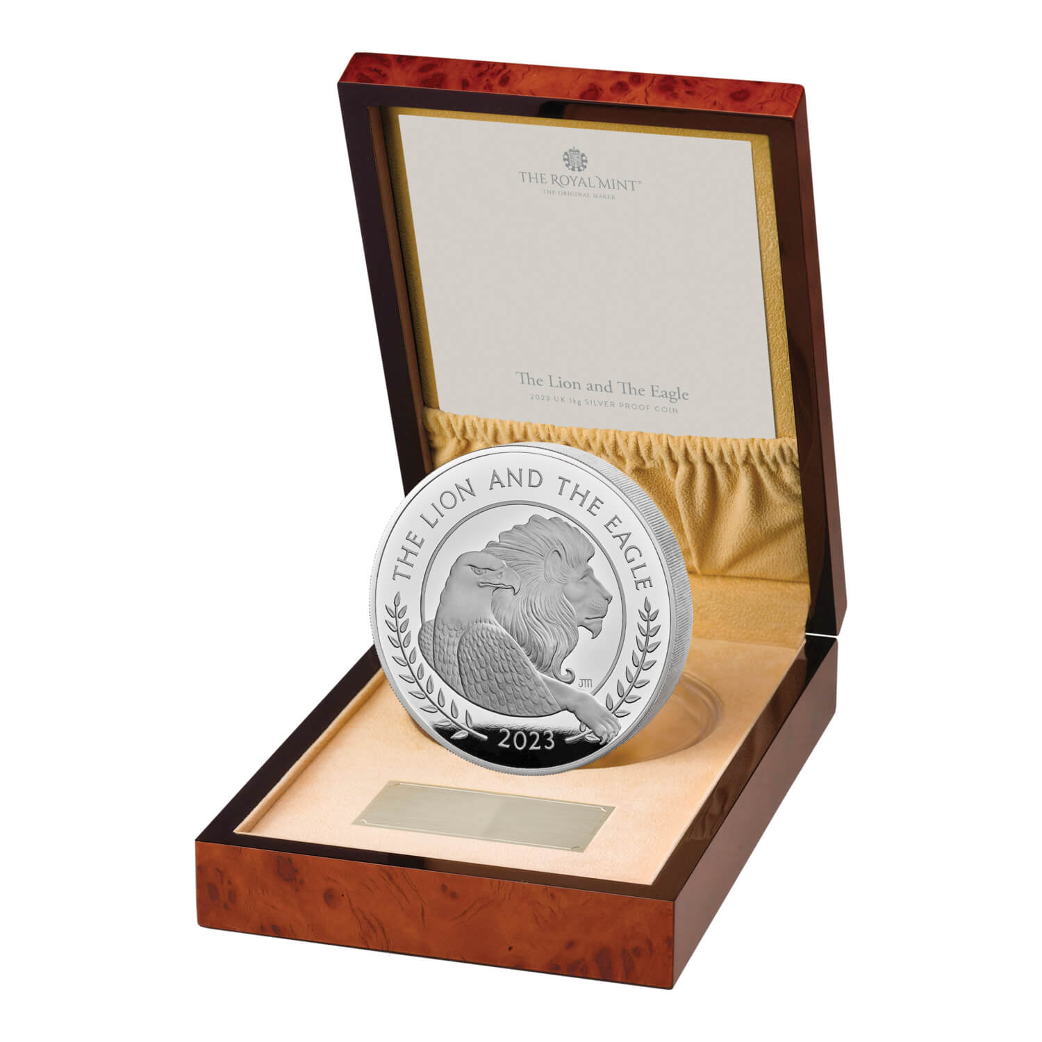 The Lion and The Eagle 2023 UK 1kg Silver Proof Coin The Royal Mint