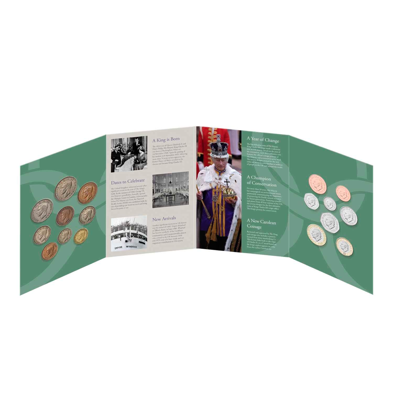 His Majesty King Charles III 1948 and 2023 Coinage Collection 