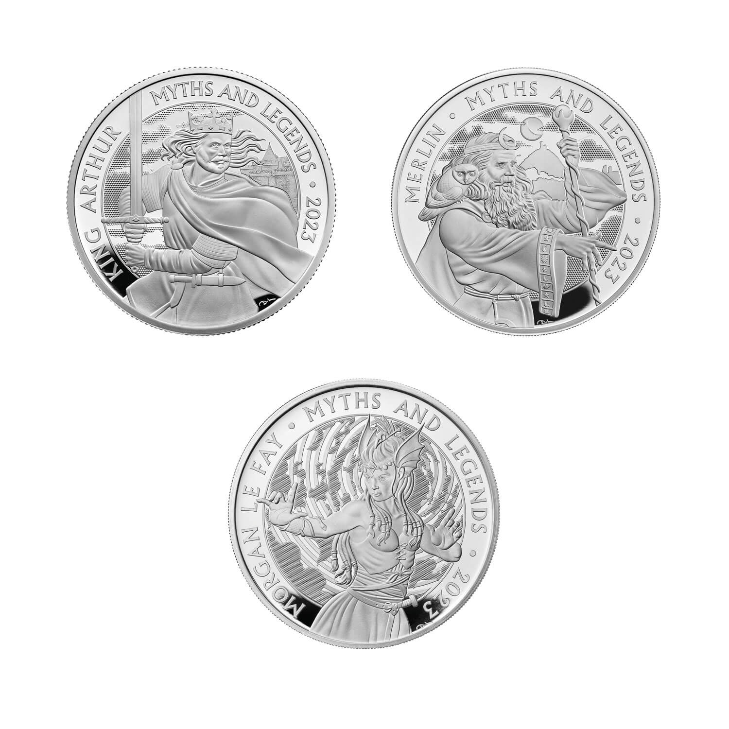 The Queen's Beasts 2021 UK Quarter-Ounce Silver Proof Ten-Coin Set