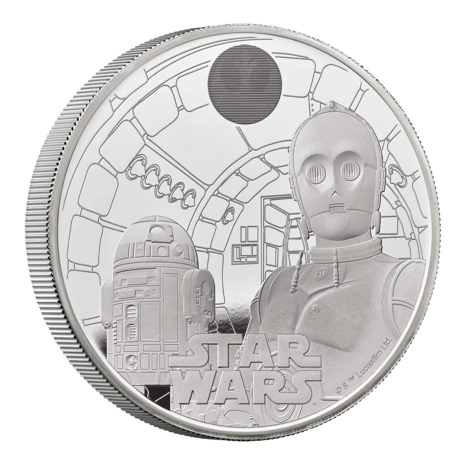 Star Wars R2-D2 and C-3PO 2023 UK 5oz Silver Proof Coin | The