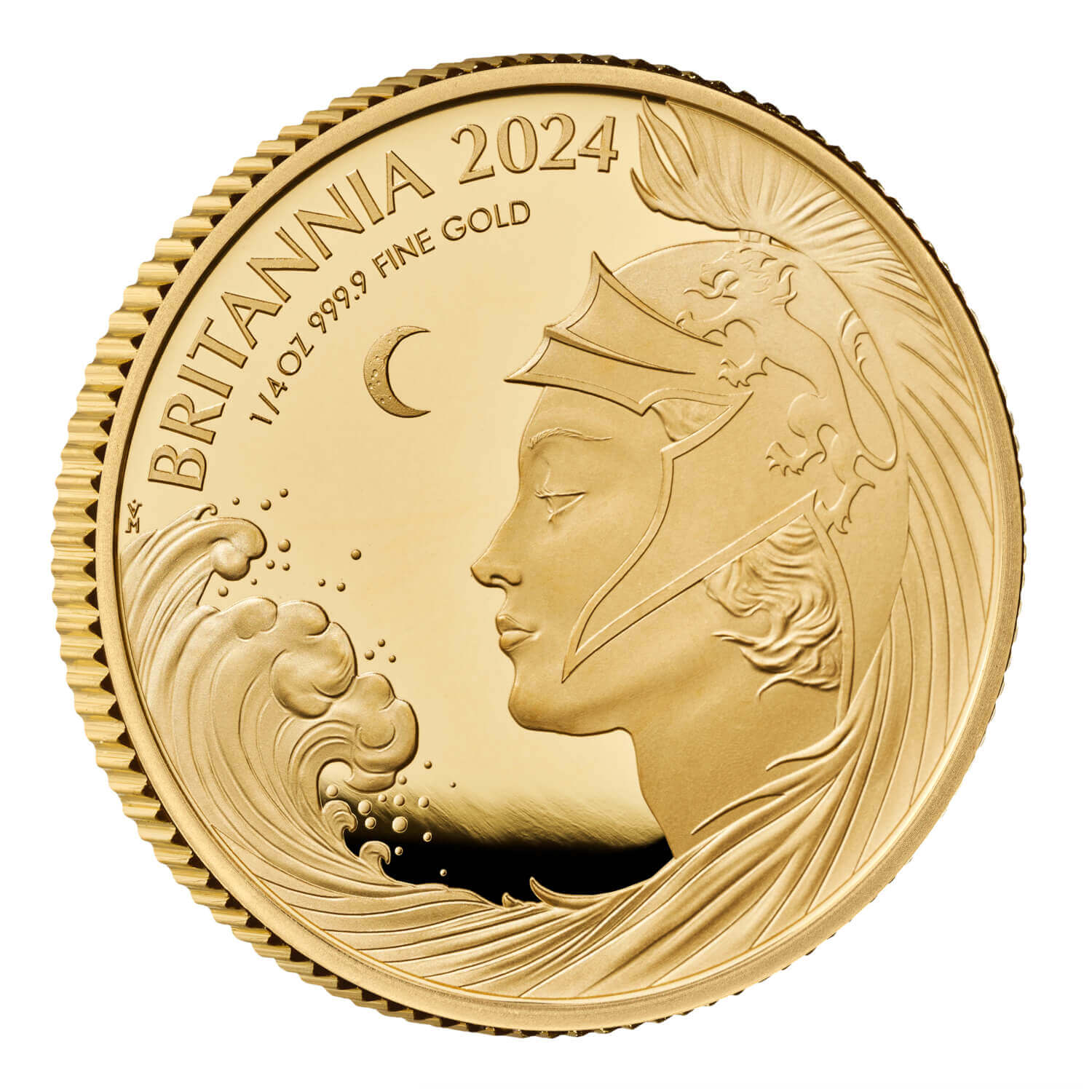 2024 Britannia UK 1 4oz Gold Proof Coin The Royal Mint   Br24gq 2024 Britannia Uk 1 4oz Gold Proof Coin Reverse Edge 1500x1500 F3a2c67 