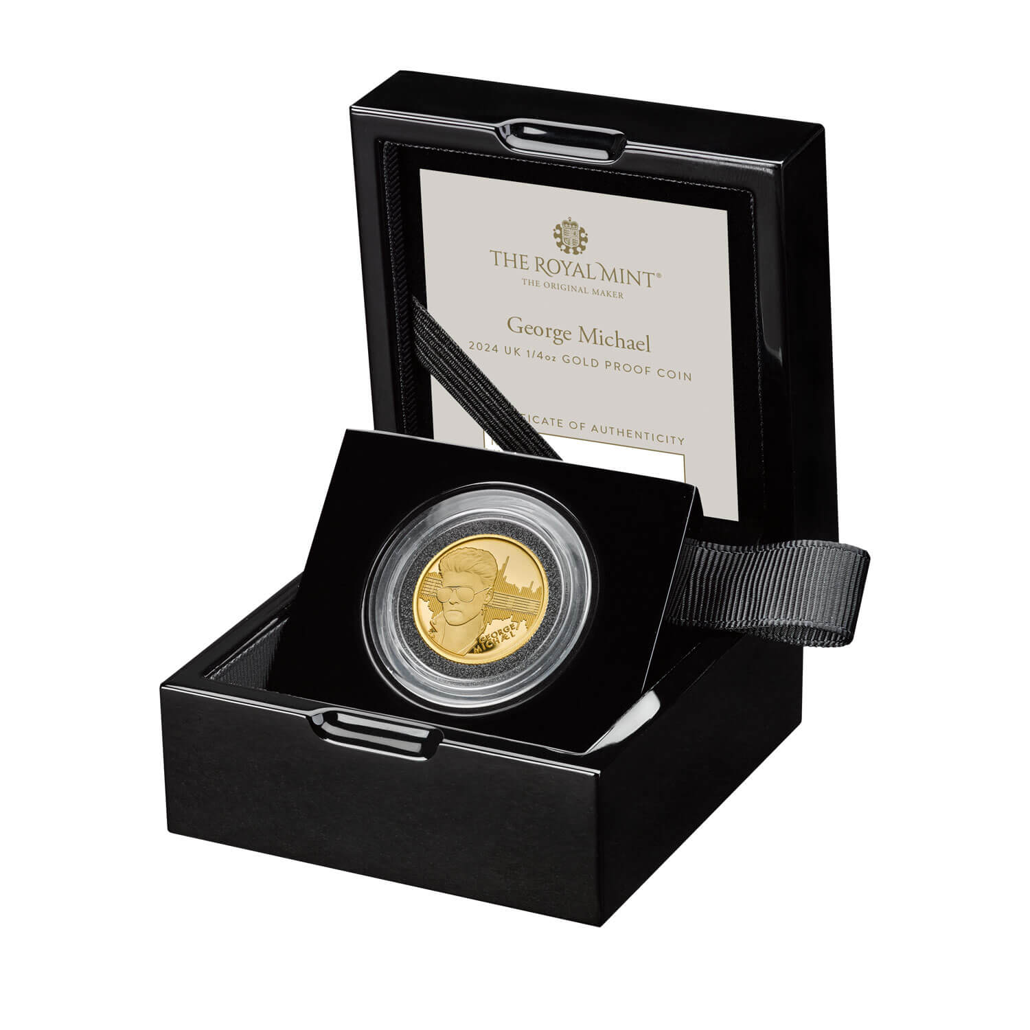 George Michael 2024 UK 1/4oz Gold Proof Coin | The Royal Mint