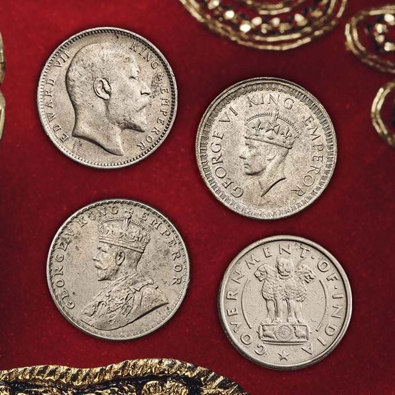 Empire to Independence Six-Coin Rupee Set