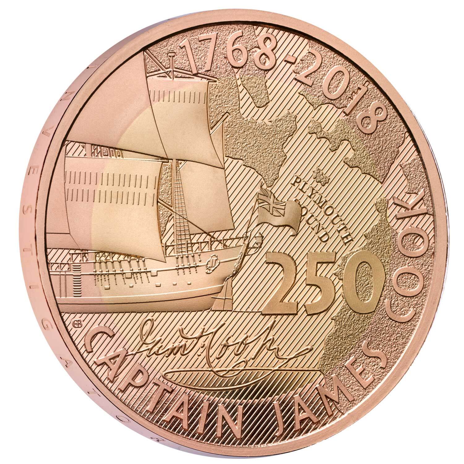 Captain Cook 2018 UK £2 Gold Proof Coin | The Royal Mint