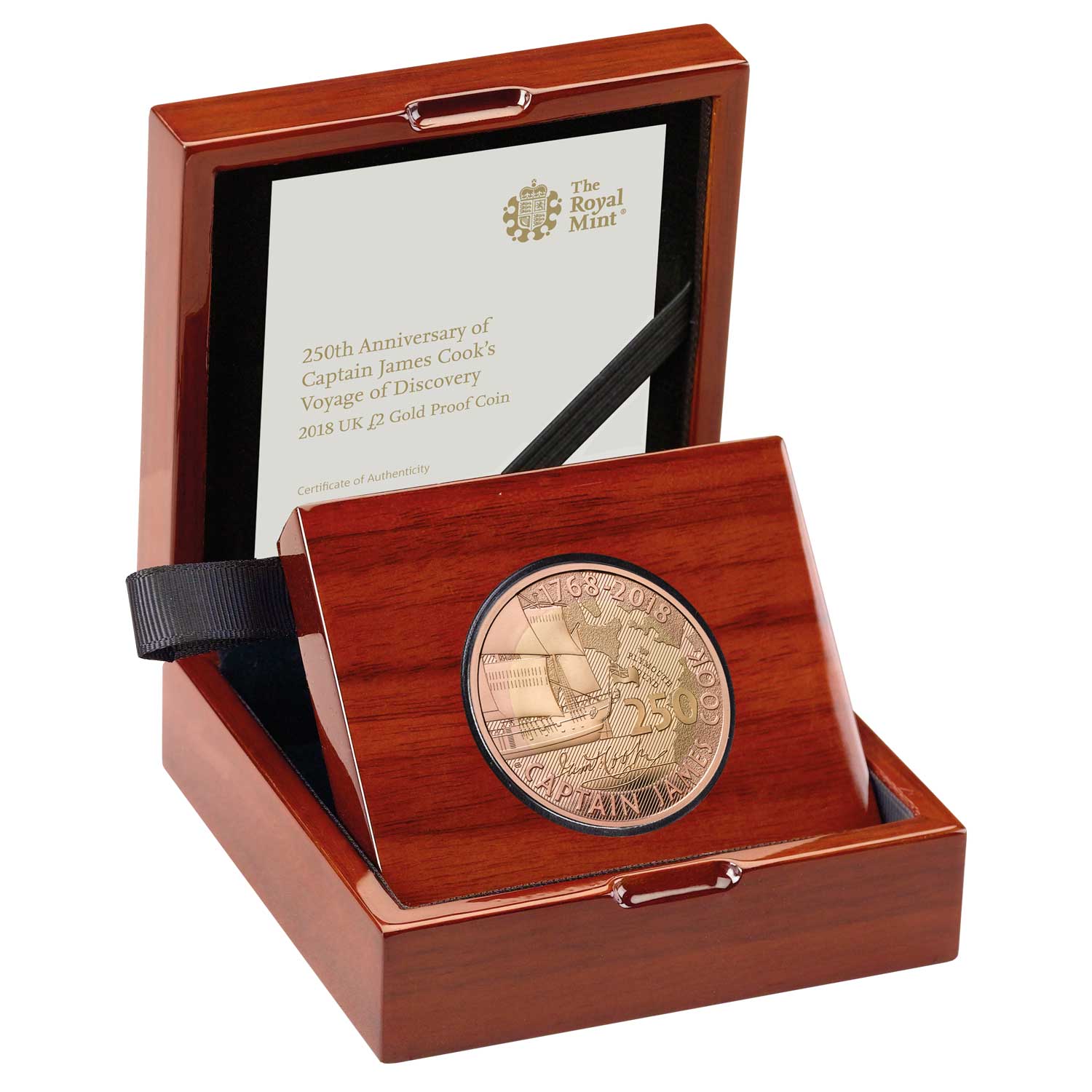 Captain Cook 2018 UK £2 Gold Proof Coin | The Royal Mint