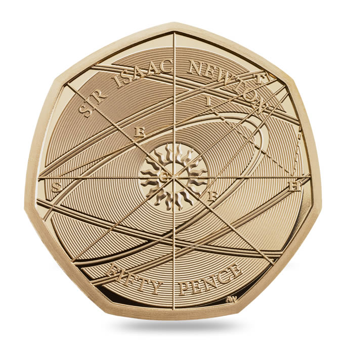 collectable 50p coins sir isaac newton 2024