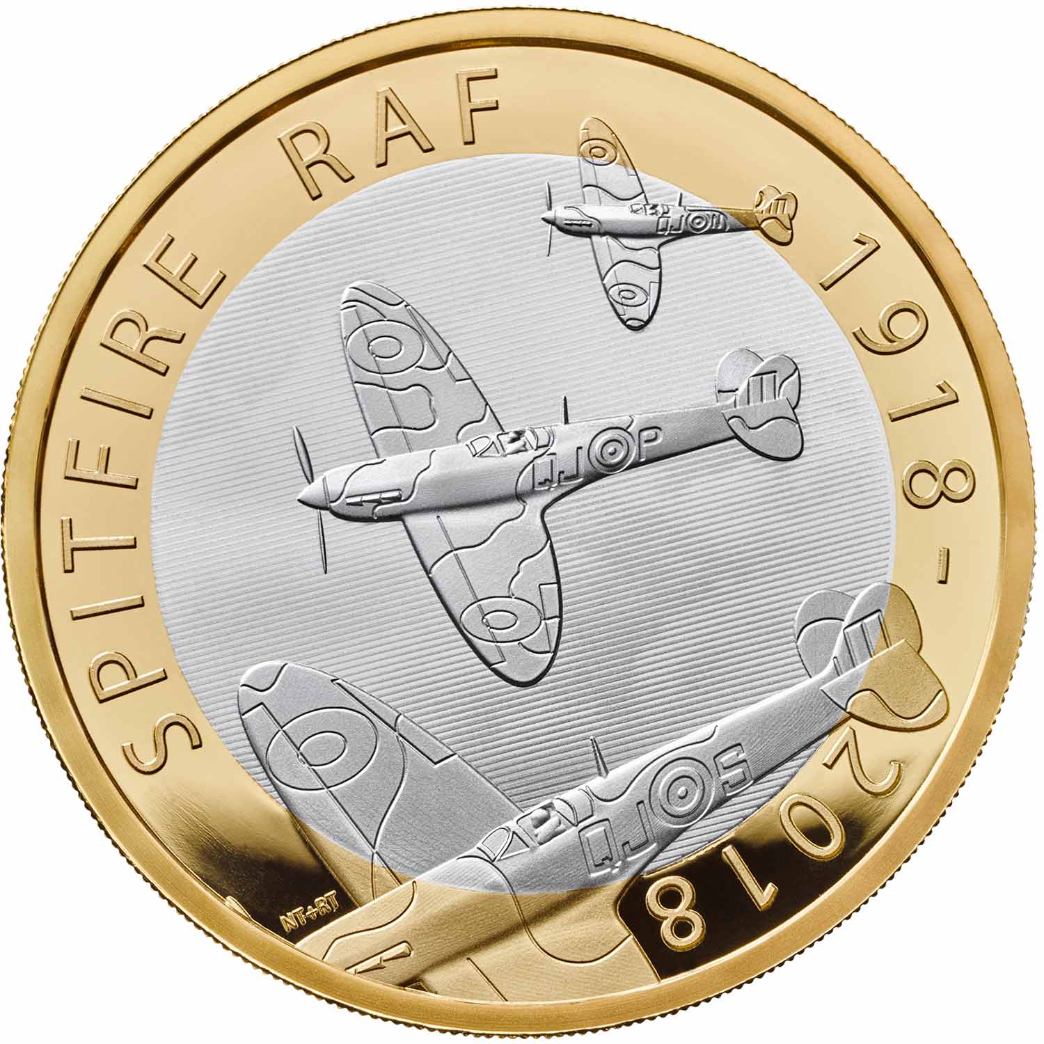 RAF Centenary Spitfire 2018 UK £2 Silver Proof Coin