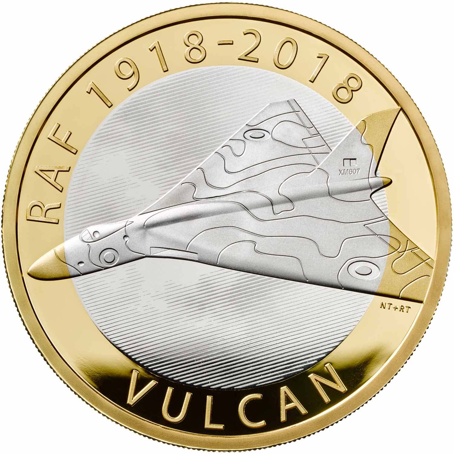 RAF Centenary Vulcan 2018 UK £2 Silver Proof Coin