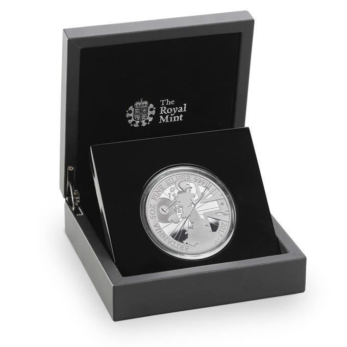 Britannia 2017 UK Five-Ounce Silver Proof Coin