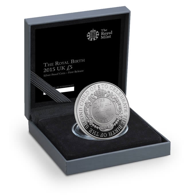 The Royal Birth 2015 UK £5 Silver Proof Coin | The Royal Mint